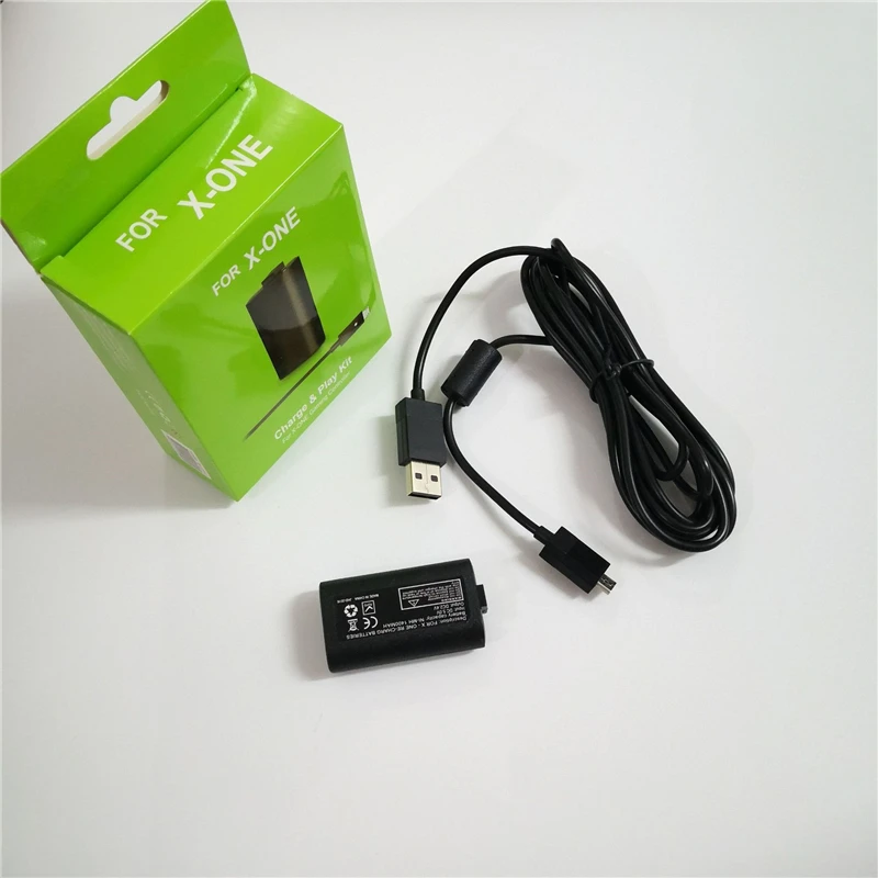 Rechargeable Battery Pack for Xbox One Wireless Game Controller Replacement Battery with 2.75m USB Charging Cable Batteria
