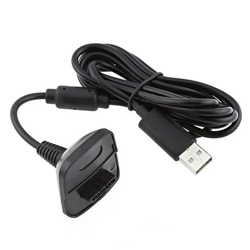 Black and Grey for Xbox 360 USB Wireless Charging Cable for Xbox 360 Handle Cable Date Cable