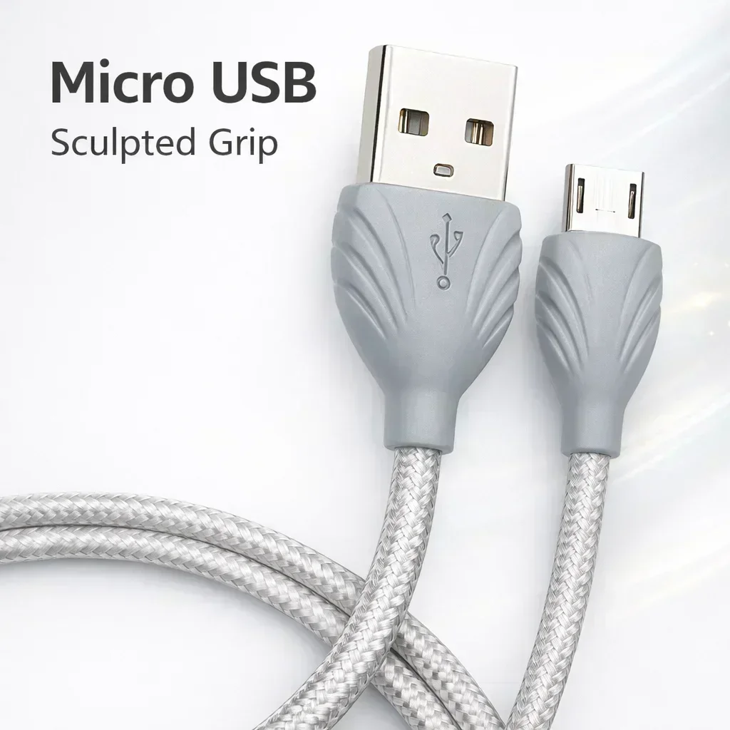 Micro USB Cable for PS4 / Xbox One Controller,Speaker,Smartphone Sculpted Grip | Play & Charge