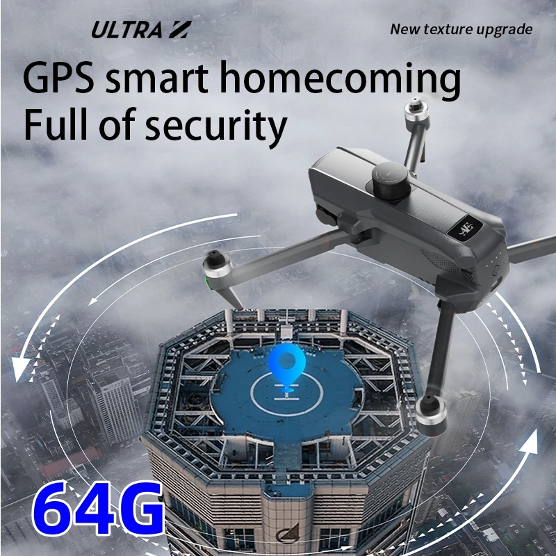 AE30 HD 8K Aerial Photography Drone with Three-Axis Gimbal GPS Automatic Return Remote Control Three-Axis Gimbal RC Quadcopter