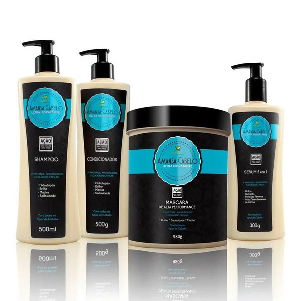 Kit Capilar Amansa Cabelo - Hábito 4pçs