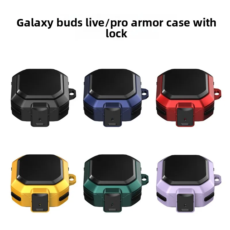 New Earphone Case For Samsung Galaxy Buds Pro Live Buds2 Buds 2 Pro FE Core Headphone Cover with Buckle Hook