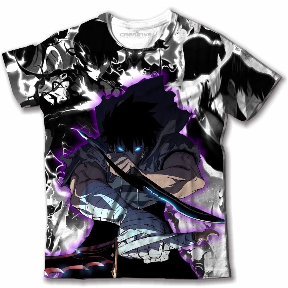 Camiseta Camisa Jin-Woo Unissex  Sung Jinwoo  Solo Leveling