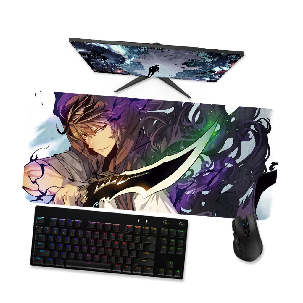 Mouse Pad Gamer Grande Solo Leveling Jin Woo 1 90x40 80x40 60x40 70x30 45x40