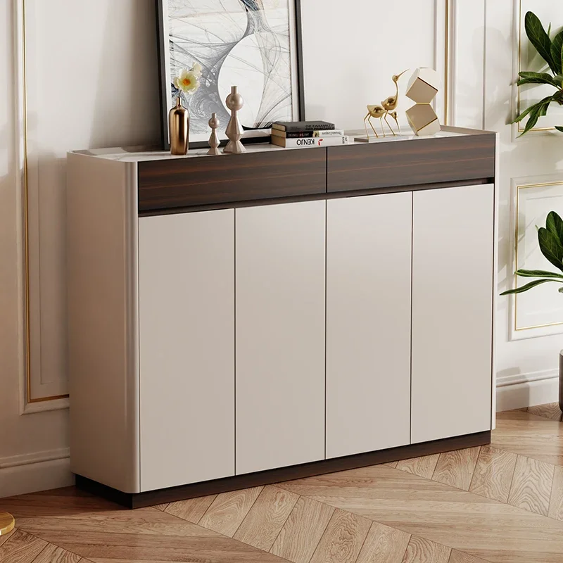 Ergonomic Light Luxury Large Capacity Rock Slab Shoe Rack Storage Cabinet Organizer Designer Princess Vitrina Trendy Furniture
