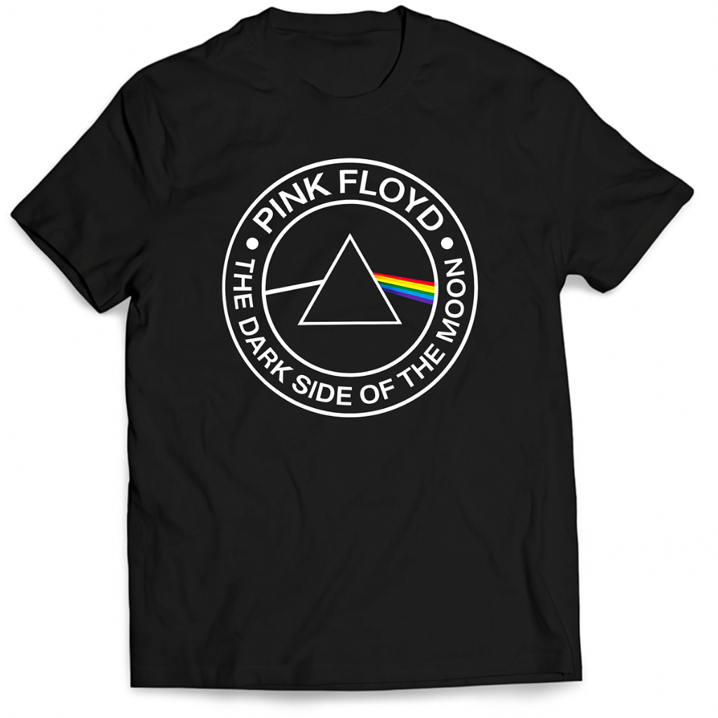 Camiseta Pink Floyd Dark Side of the Moon 100% Algodão Tamanho Unissex