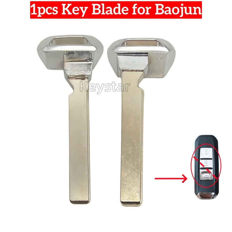 keystar 1pcs Car Smart Key Blank Keyless Remote Key Blade Emergency Door Insert Key for Chevrolet Captiva Blazer Optra Turbo