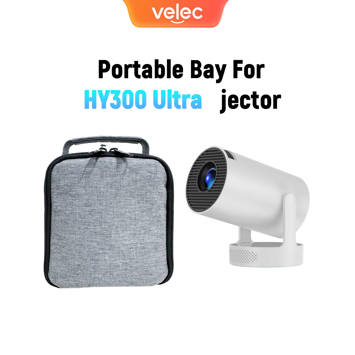 Velec Projector Portbale Bag For HY300 Ultra HY300 Pro+ Case Box Projector Bluetooth Speaker Protection Storage Bag Accessories