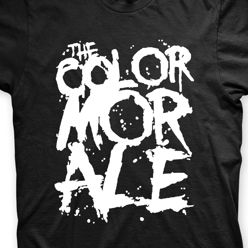 Camiseta The Color Morale Preta e Branca em Silk 100% Algodão