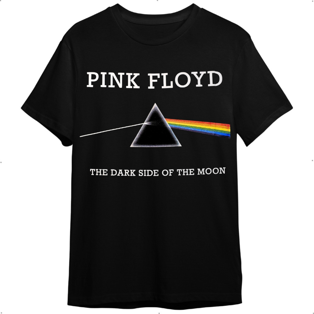 Camiseta Pink Floyd Preta De Banda Rock Masculina E Feminina (Unissex) 100% Algodão Promoção