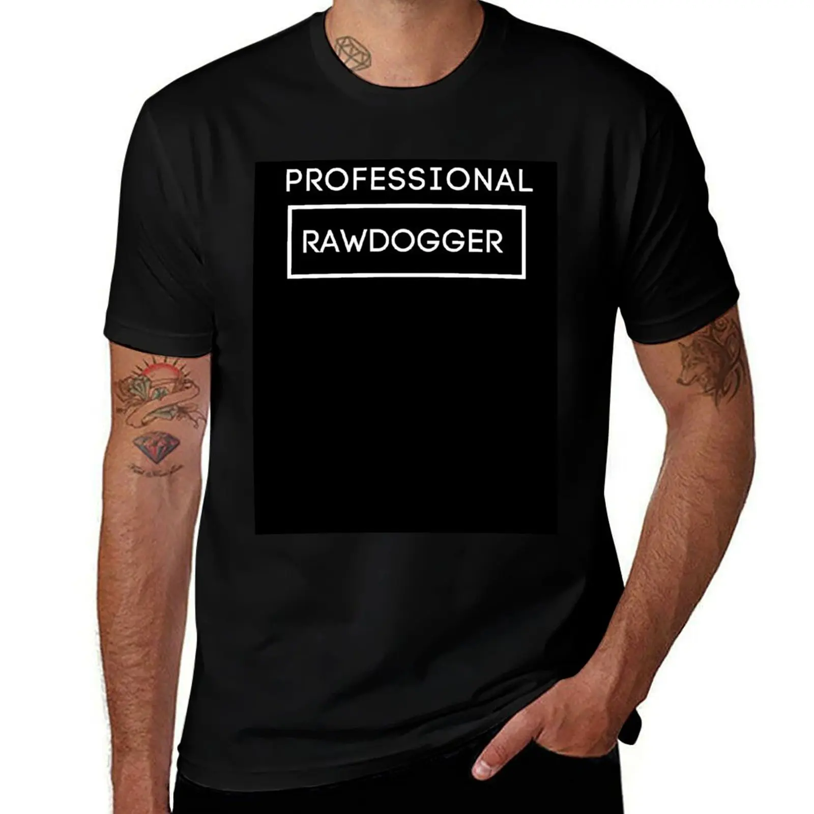Professional Rawdogger Sweatshirt and Hoodies T-Shirt Soft Stretch Short Sleeve Top