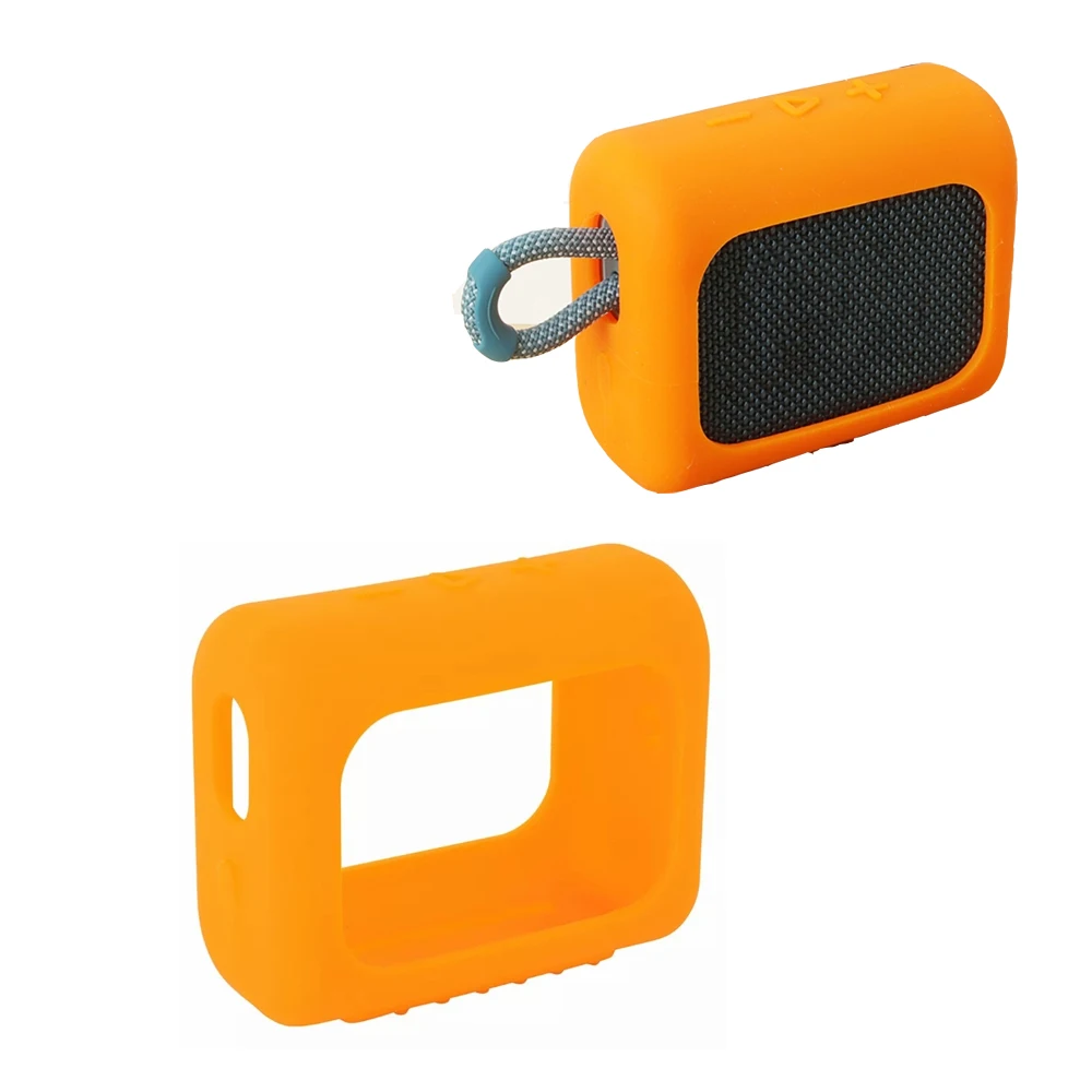 Silicone Speaker Case Cover for JBL GO 3 GO3, Waterproof Soft Skin Protective Sleeve, Replacement Speakers Travel Carrying Case