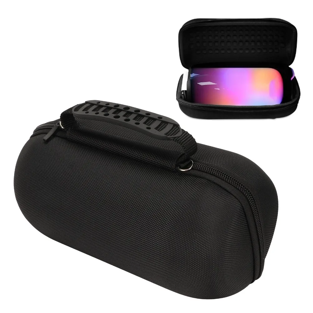 Shockproof, Waterproof & Dustproof Bluetooth Speaker Case with Strap Black Hard Travel Case Hard Carrying Case for Pulse5