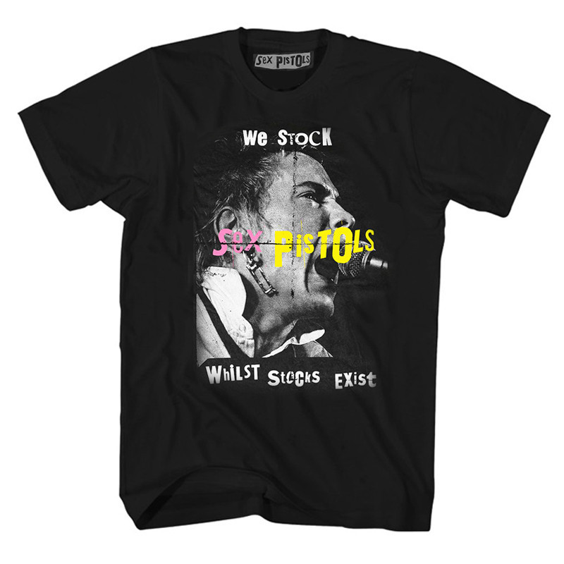 Camiseta estampada premium em puro algodão Camiseta Unissex Sex Pistols Punk Oversize Vintage Única 100% algodão Unissex