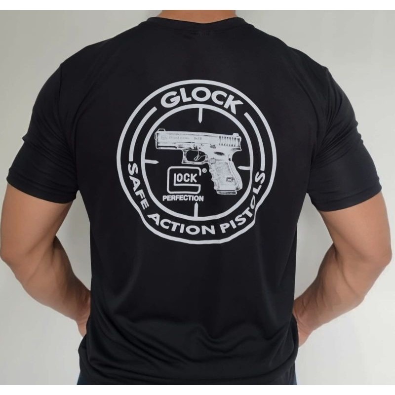 Camisa Masculina Camiseta Glock Safe Pistol Operator Militar Musculação Treino  100% Algodão TrendBox Mania