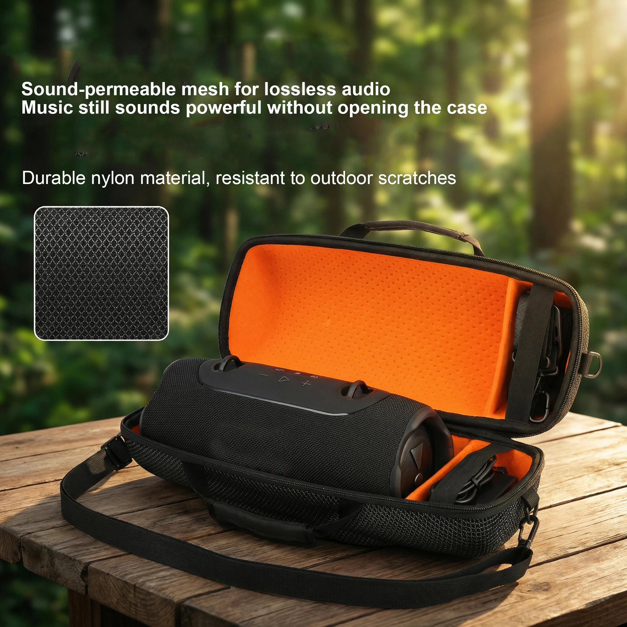 Hard EVA Case for JBL XTREME 5 Speaker,Shockproof Waterproof Portable Travel Bag with Shoulder Pad