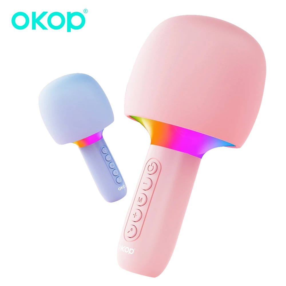 OKOP Bluetooth Speaker Integrated Microphone K Song Wireless Children Home KTV Entertainment Singing Artifact AI Speaker Device