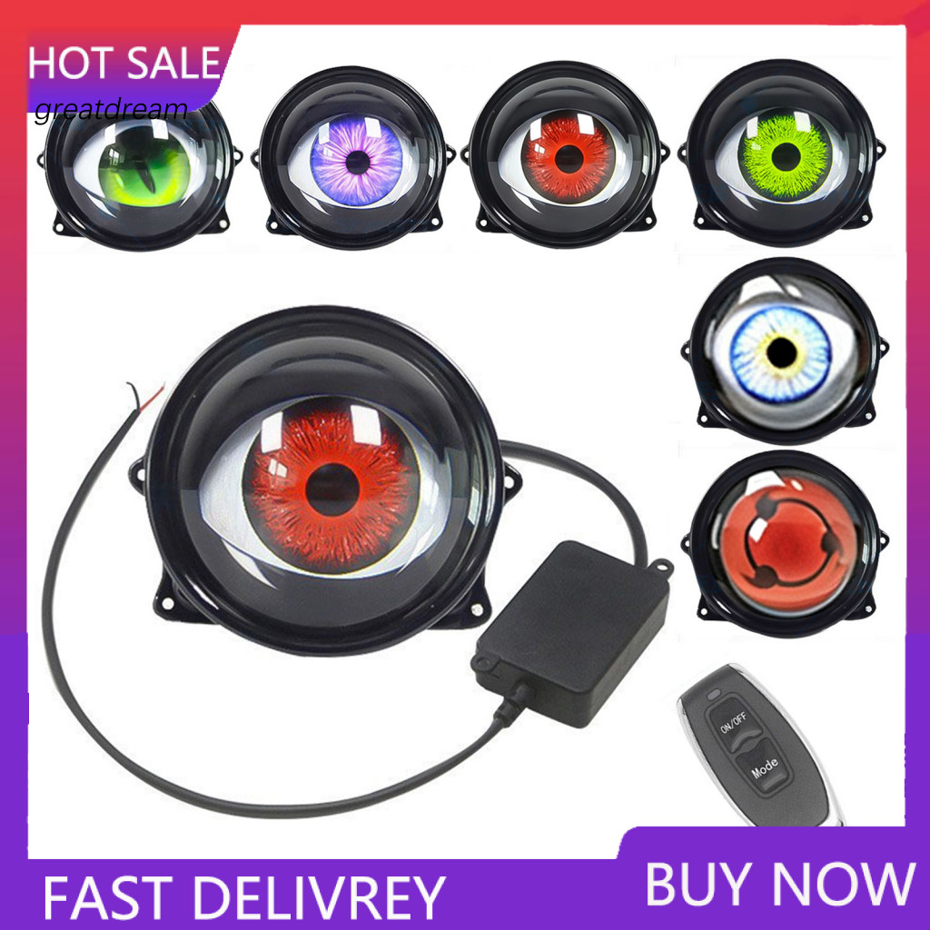 Automotive Led Headlight Modification Daytime Running Lights 3-inch Devil Eye Headlights with Remote Control 6-mode Adju