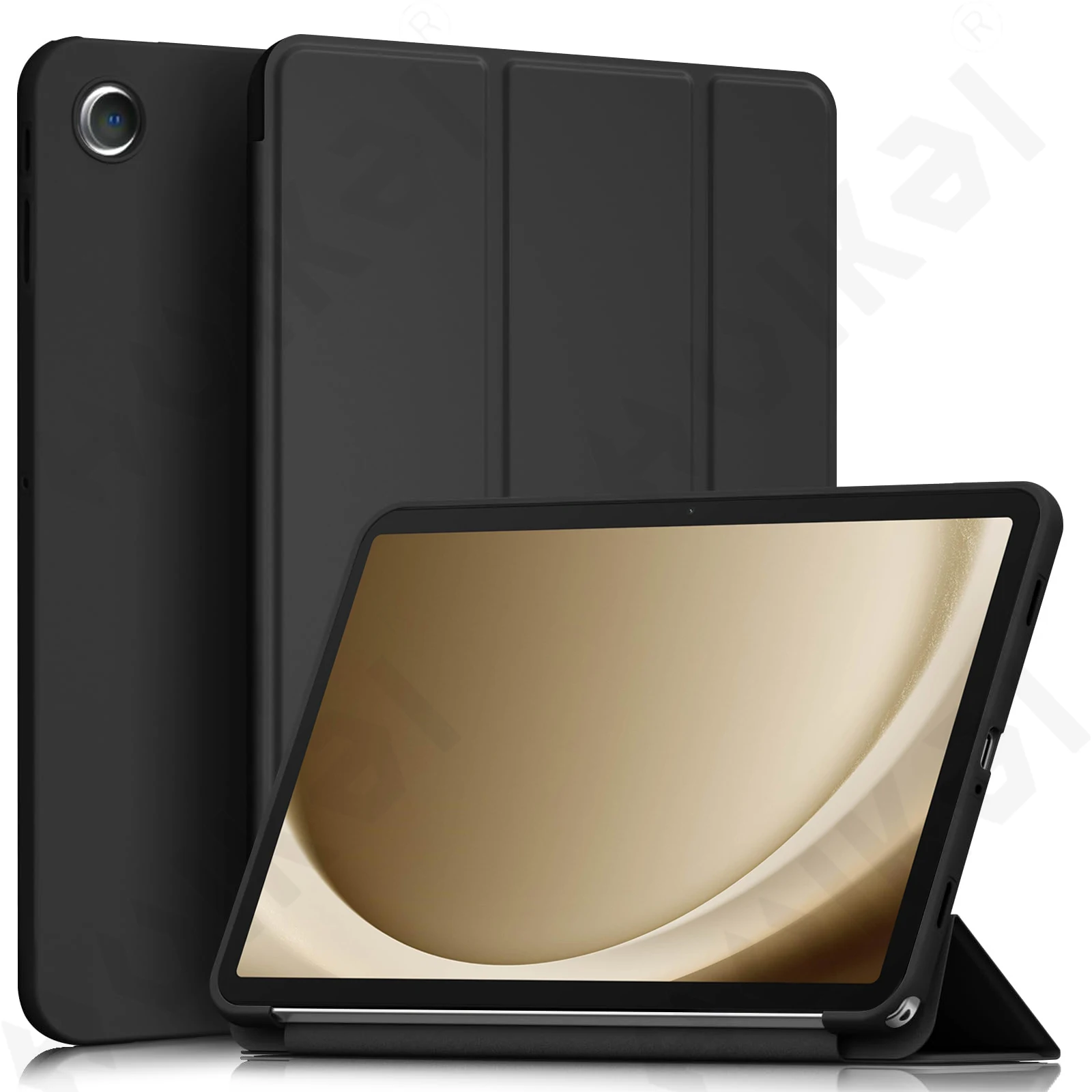 Case for Samsung Galaxy Tab A11 S11 S10 FE Plus Ultra Slim Translucent Back Tri-Fold Stand  Tablet Pen Charging Auto Wake/Sleep