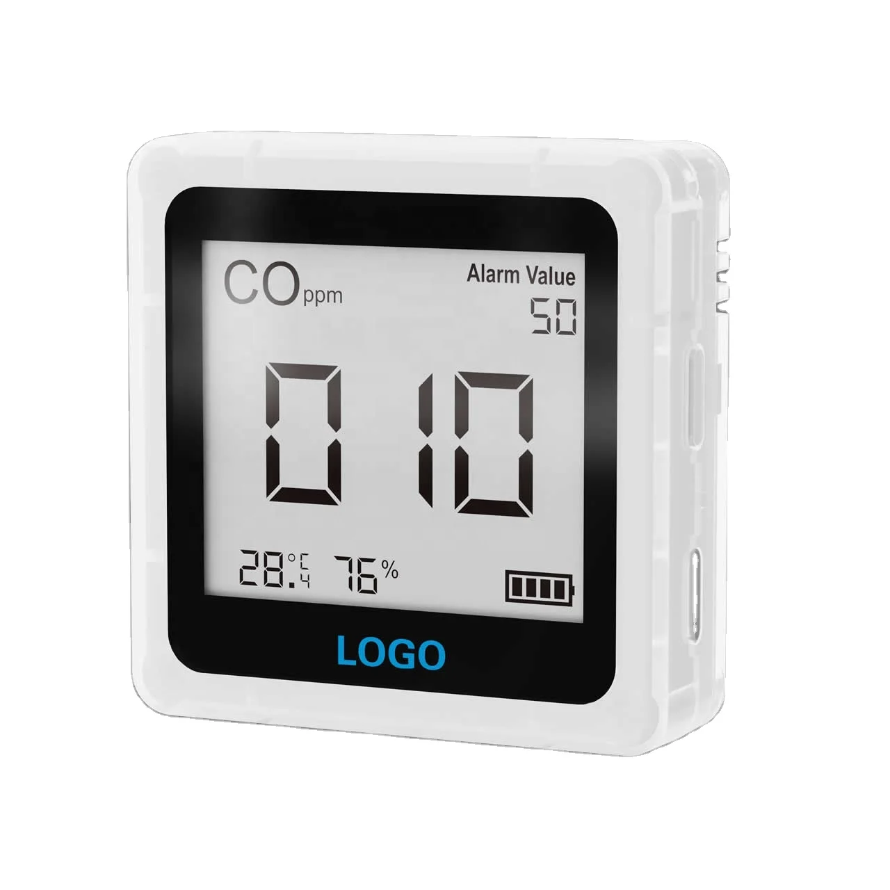 Hot Selling Rechargeable Large Capacity Battery CO Monitor Alarm For RV Carbon Monoxide Detector & Home Security