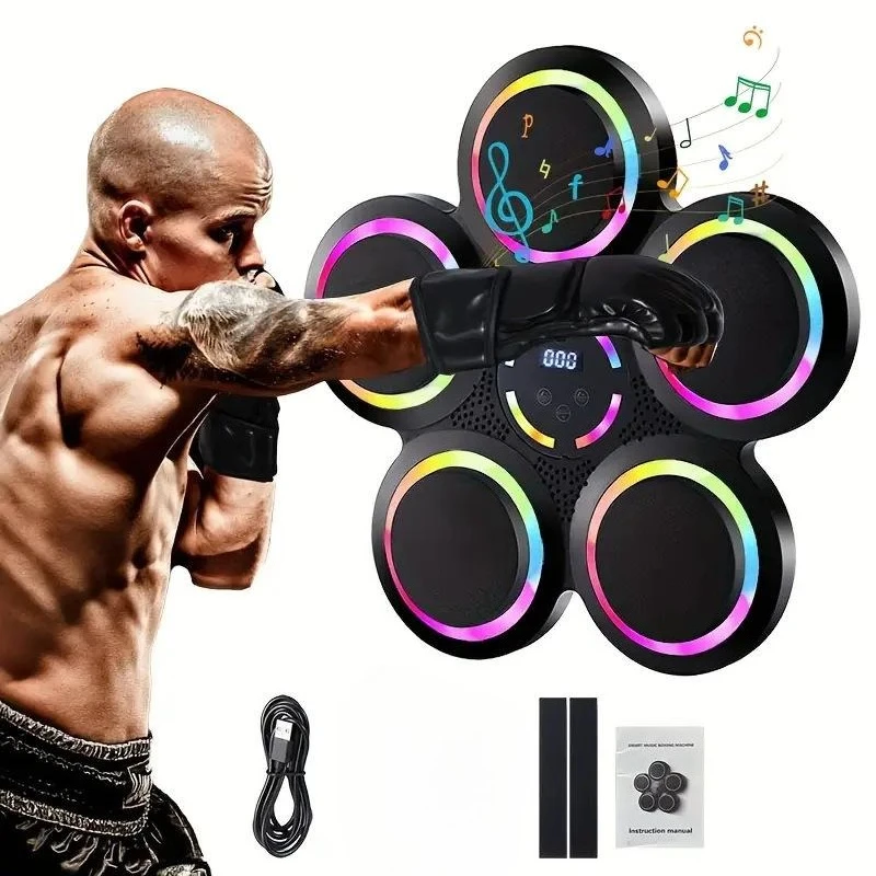 Bluetooth Music Boxing Machine 9-speed Mode Adjustment Sandbag Sports Fitness Reaction Practice Training Equipment Wall Target