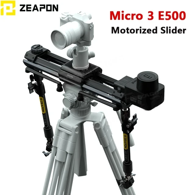 Zeapon Motorized Micro 3 M500 E500 M700 E700 M1000 E1000 Electrnic Camera Slider Portable Travel Distance 59cm/21.2in 4.5kg