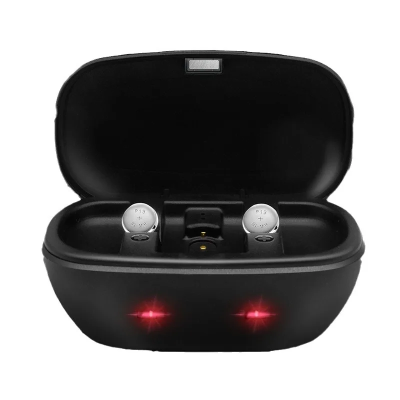 Hearing Aid Battery Charger Melocharger Pro Charging Set Rechargeable Batteries 13  Size Optional For Hearing Aids