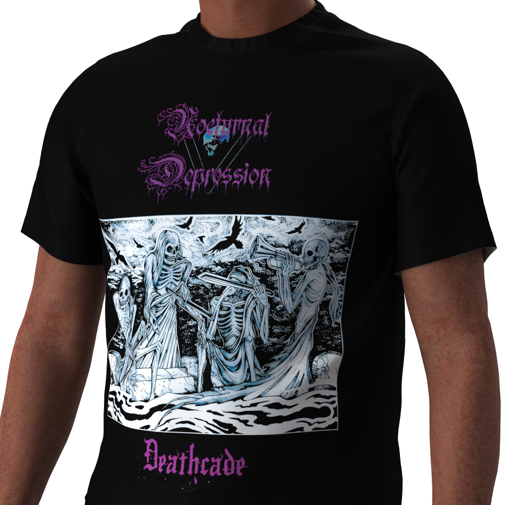 Camiseta Nocturnal Depression Deathcade Blusa Rock Camisa Personalisada Masculina MOD NCD 8002