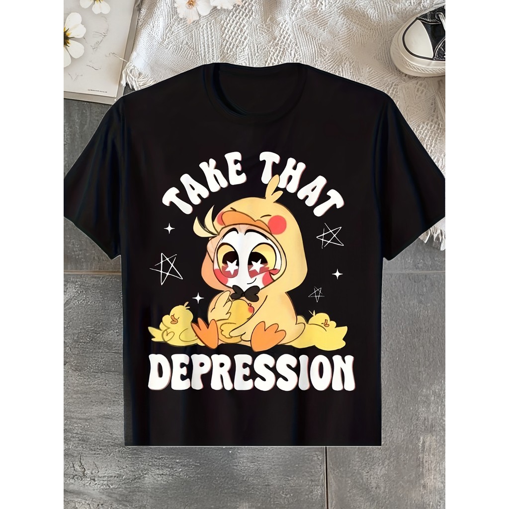 Camiseta Masculina Heavy Fist Attack Depression Design Confortável Moderna Estilosa Casual
