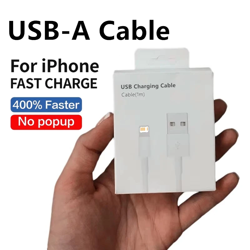Fast Charging USB Cable For iPhone 14 8 7 6S 6 Plus 13 12 11 Pro XS Max XR X SE USB Data Rapid Charge Cables 1m 1.5m 2m With Box