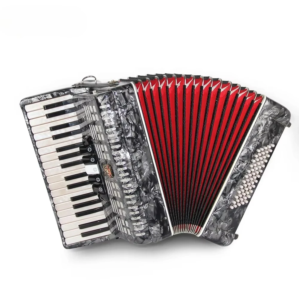 34 Keys 60 Bass 5 Register Diatonic Keyboard Accordion Piano Bayan Musical Instrument for Professional Perform
