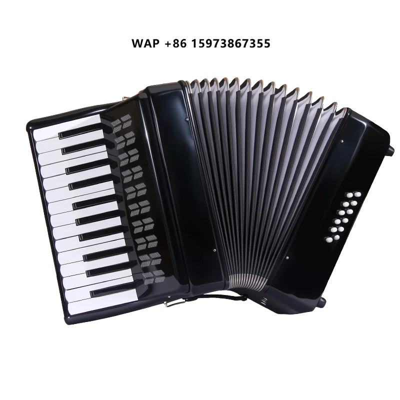 Professional Diatonic Accordion Adults Graded Performance Beginner Keyboard Instrument 25 Keys 12 Bass 3 Chords Eco-friendly ABS