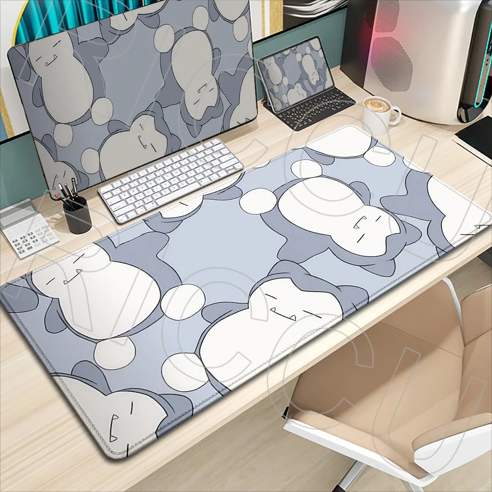HD Printing Mouse Pad Pokemon Snorlax Office Mat Gaming Large Gamer Keyboard Expand Desk Mat Table Carpet Mousepad XXL Computer
