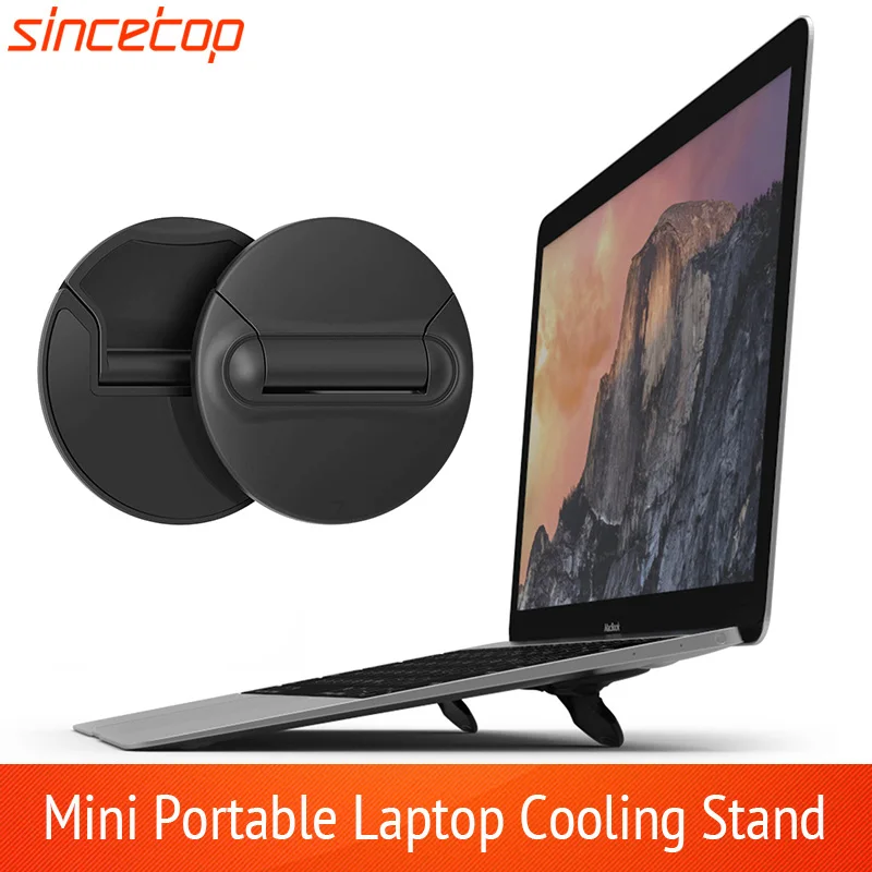 Adjustable Mini Portable Invisible Laptop Stand for NoteBook Universal Desktop Keyboard Holder Cooling Pad Riser for Macbook Air