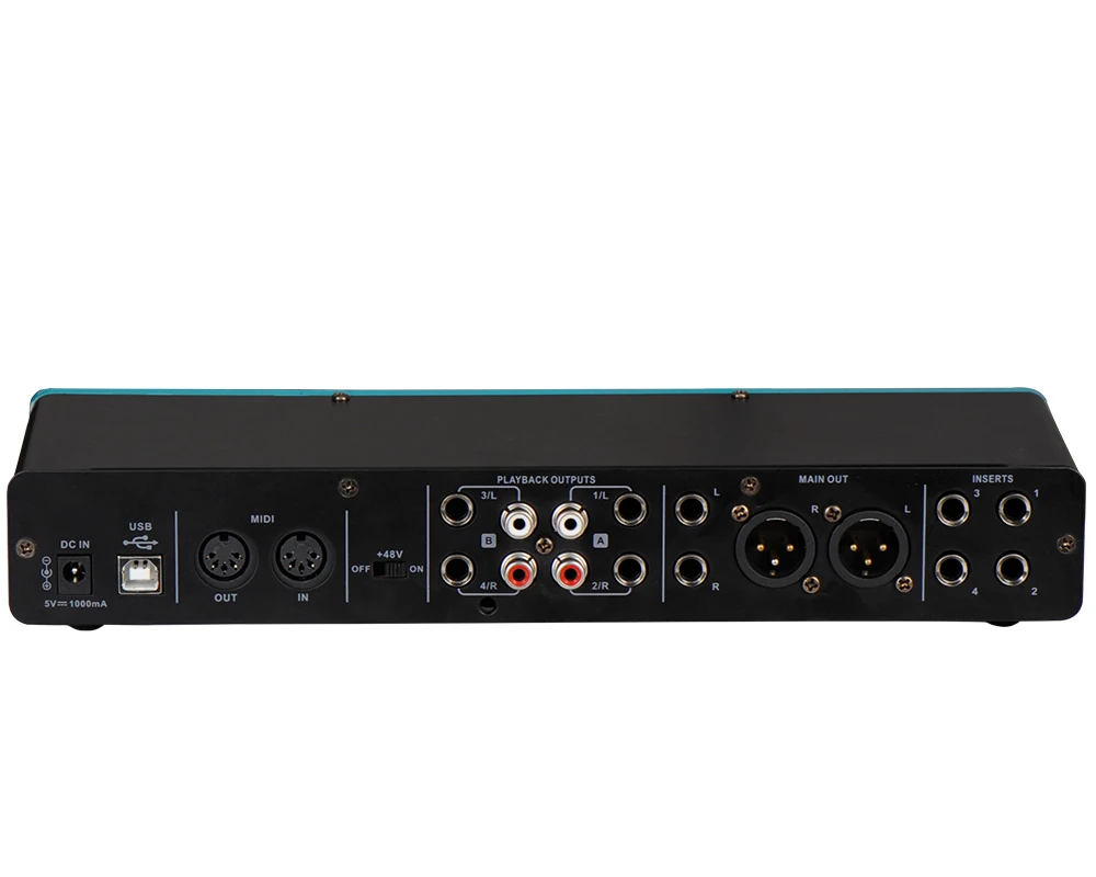 2025  M-4i4 New Upgrade 4 Channel USB Audio Interface 24-Bit 192 kHz  for  Pc Computer Guitar Microphone Recording Studio