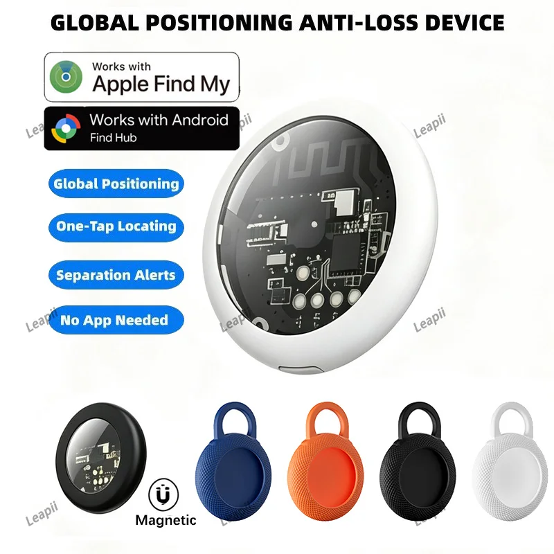 IOS Android Smart Tag GPS Tracker Global Locator Bluetooth Anti-Lost Device for IPhone Find My Google Luggage Pet Car Key Finder