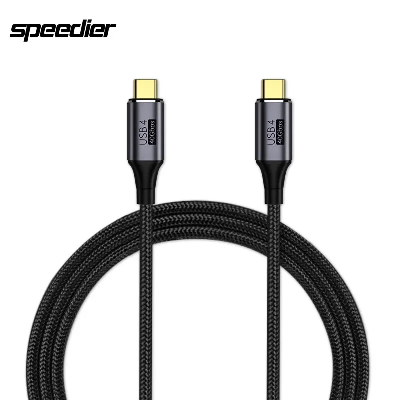 USB4 Type C to Type C Cable TB 3/4 8K@60Hz 40Gbps Data Transfer 100W 5A Fast Charging Cable for Macbook Pro Samsung