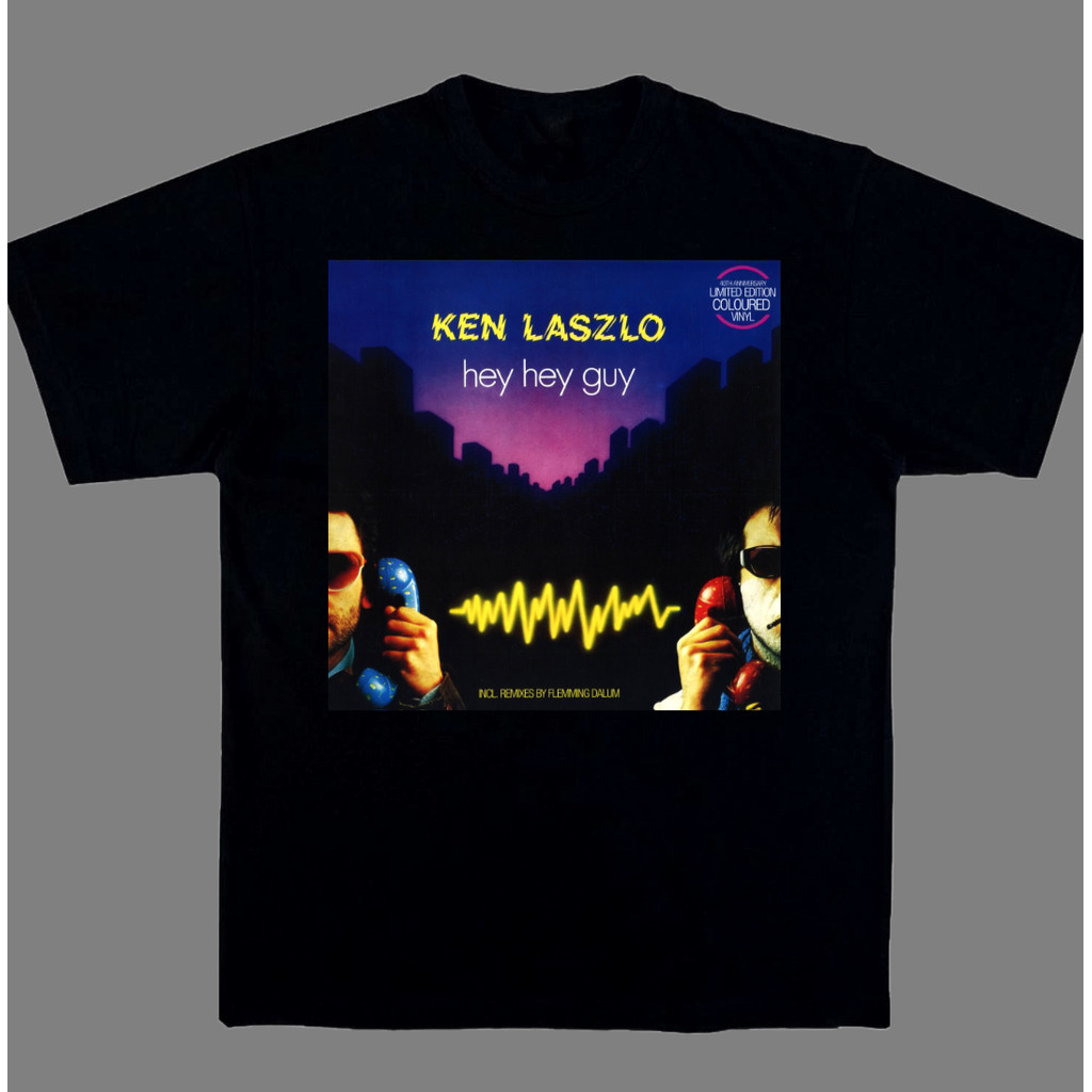 Ken Laszlo Camiseta Unissex Eurobeat Italo Disco Modern Talking Divertida Estilosa Retrô Moda Casual