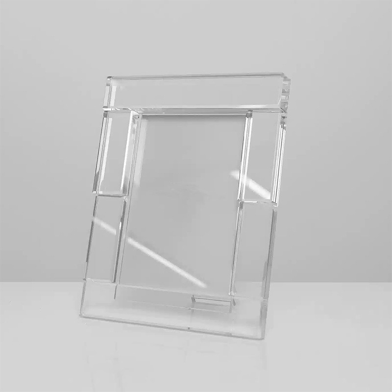 YXHM Modern, minimalist, transparent crystal photo frames, decorative pieces for display in model rooms, bedrooms, walk-