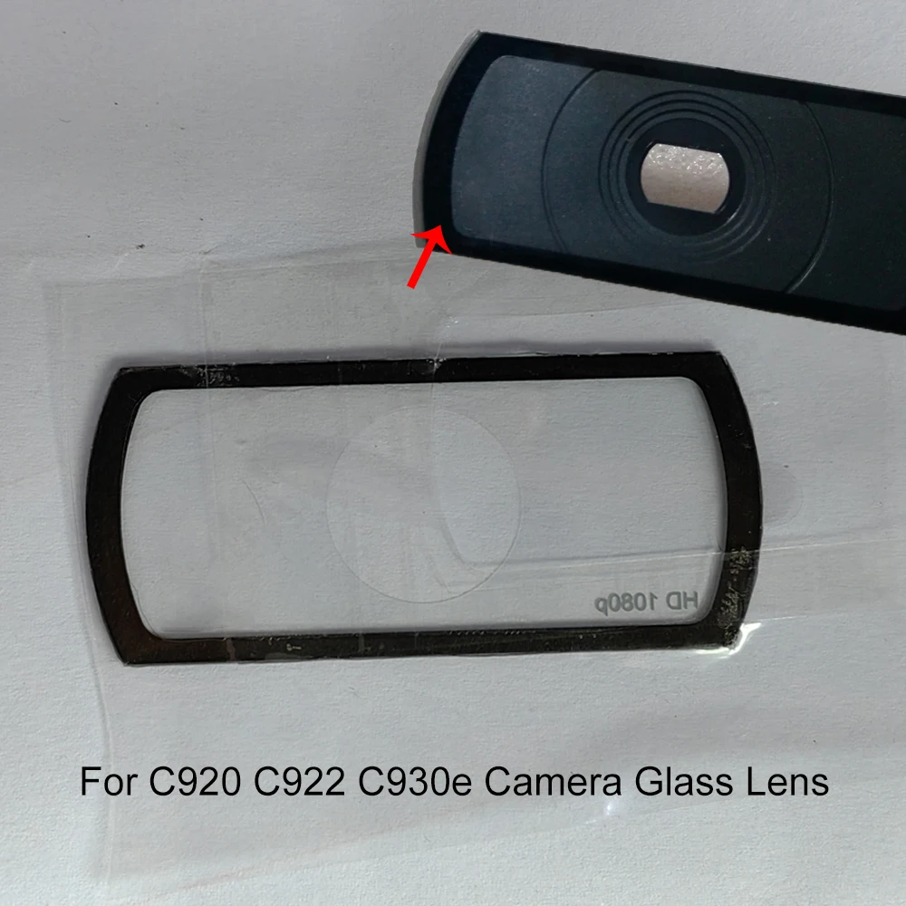 1PC Camera Glass Lens for Logitech C920 C922 C930e Webcam Replacement Frame Cover Cap Camera Lens Glass Repair Parts Accessories