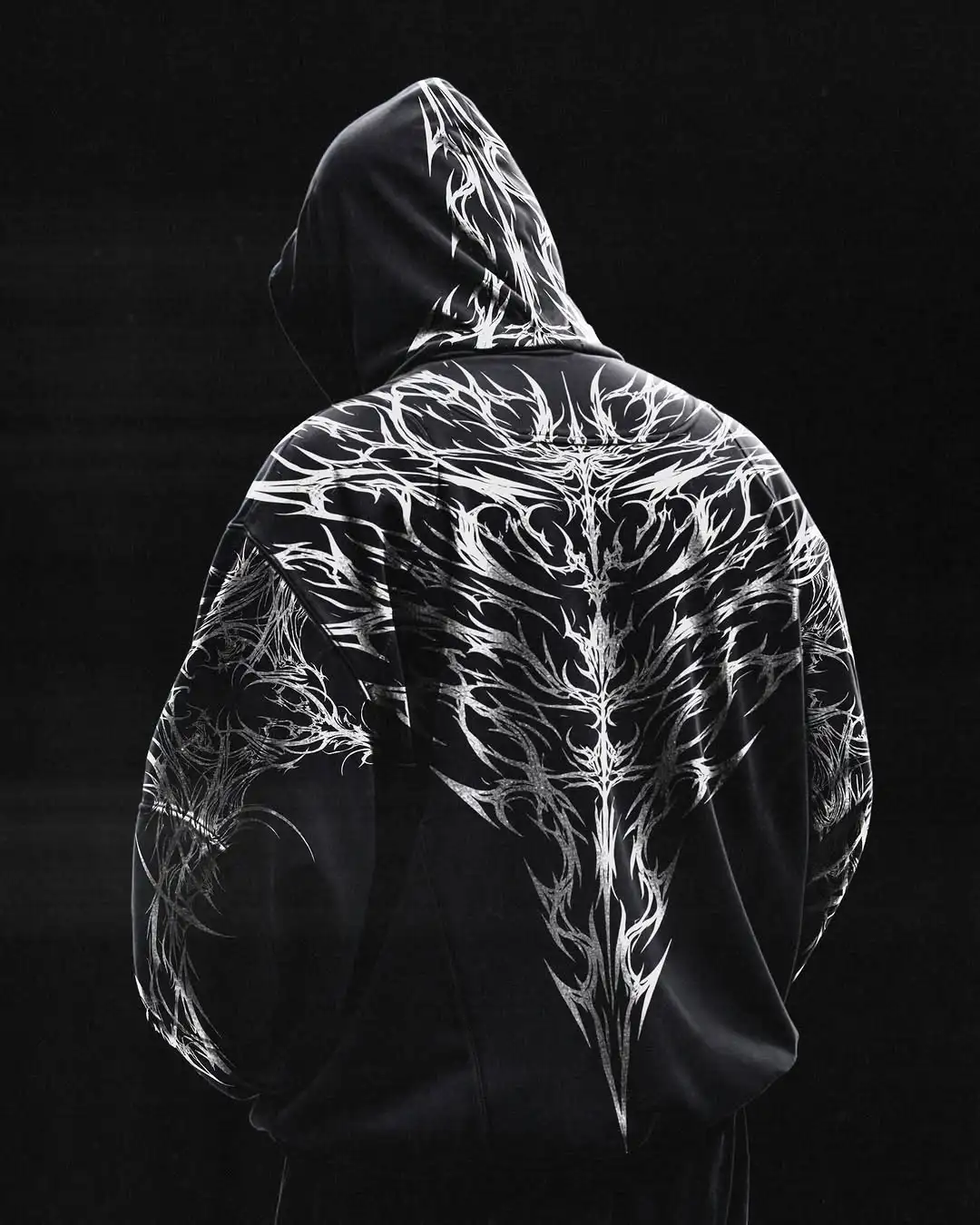 03-American street style BD Sports fitness loose plus size printed terry cloth hooded sweatshirt