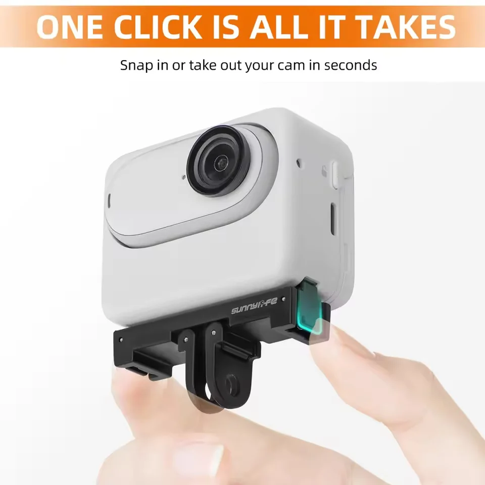 Sunnylife Magnetic Adapter Mount for Insta360 GO 3 /3S Foldable Quick Release Mount Base Camera Tripod Adapter Mount Accessories