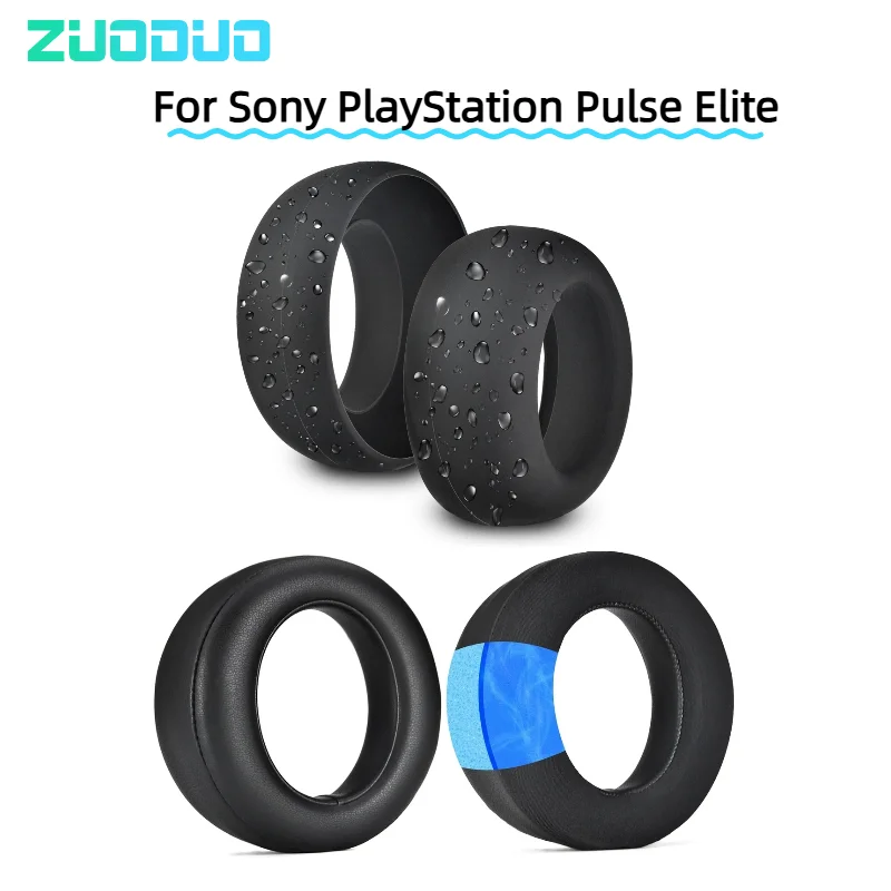 For Sony PS5 Pluse Elite PlayStation5 Pluse Elite wireless Replacement Soft Foam Ear Cushions Headset Repair Updated Ear pads