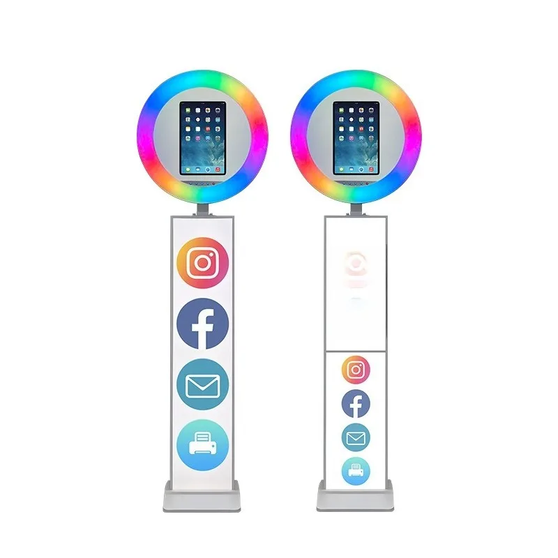 RGB Dimmable LED Ring Light Photo Booth Portable Photo Station Party Live