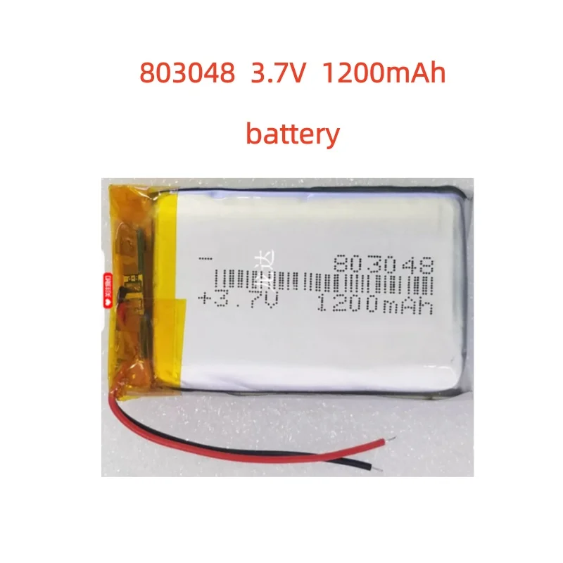 803048 3.7V 1200mAh Lithium Polymer Rechargeable Battery for Early Education Machine Beauty Instrument Batteries Tools Diy MP4/5