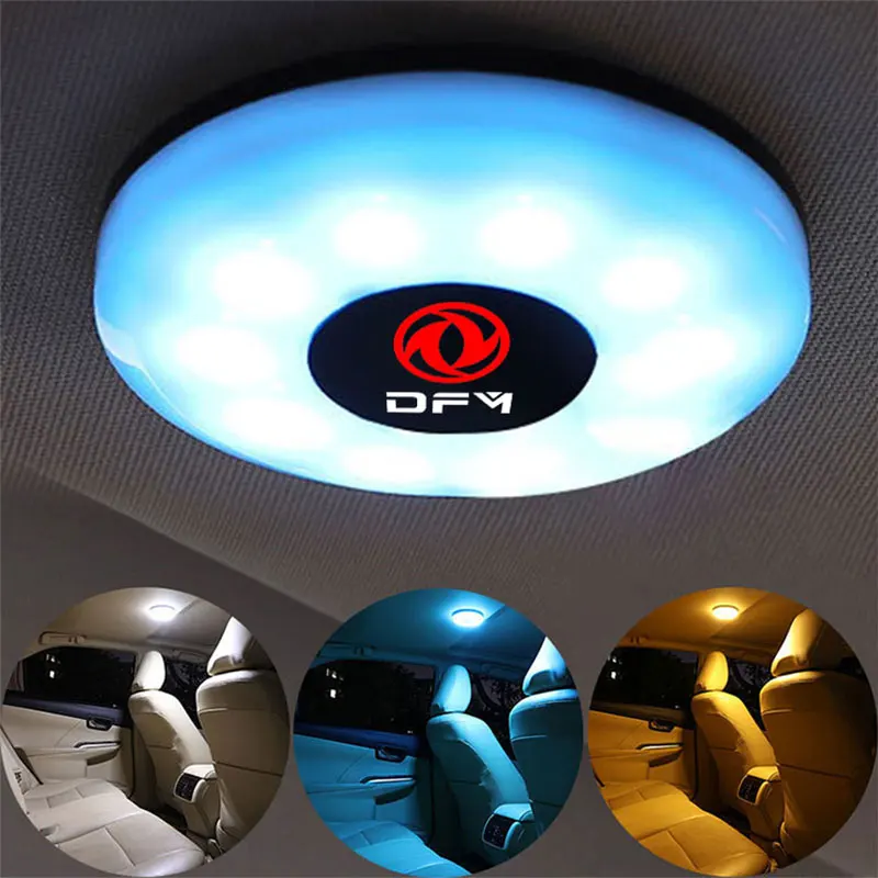 LED Touch Car Interior Lighting Auto Ceiling Reading Lamp USB Charging accessories for Dongfeng DFM Aeolus h30 AX4 360370 Cefiro