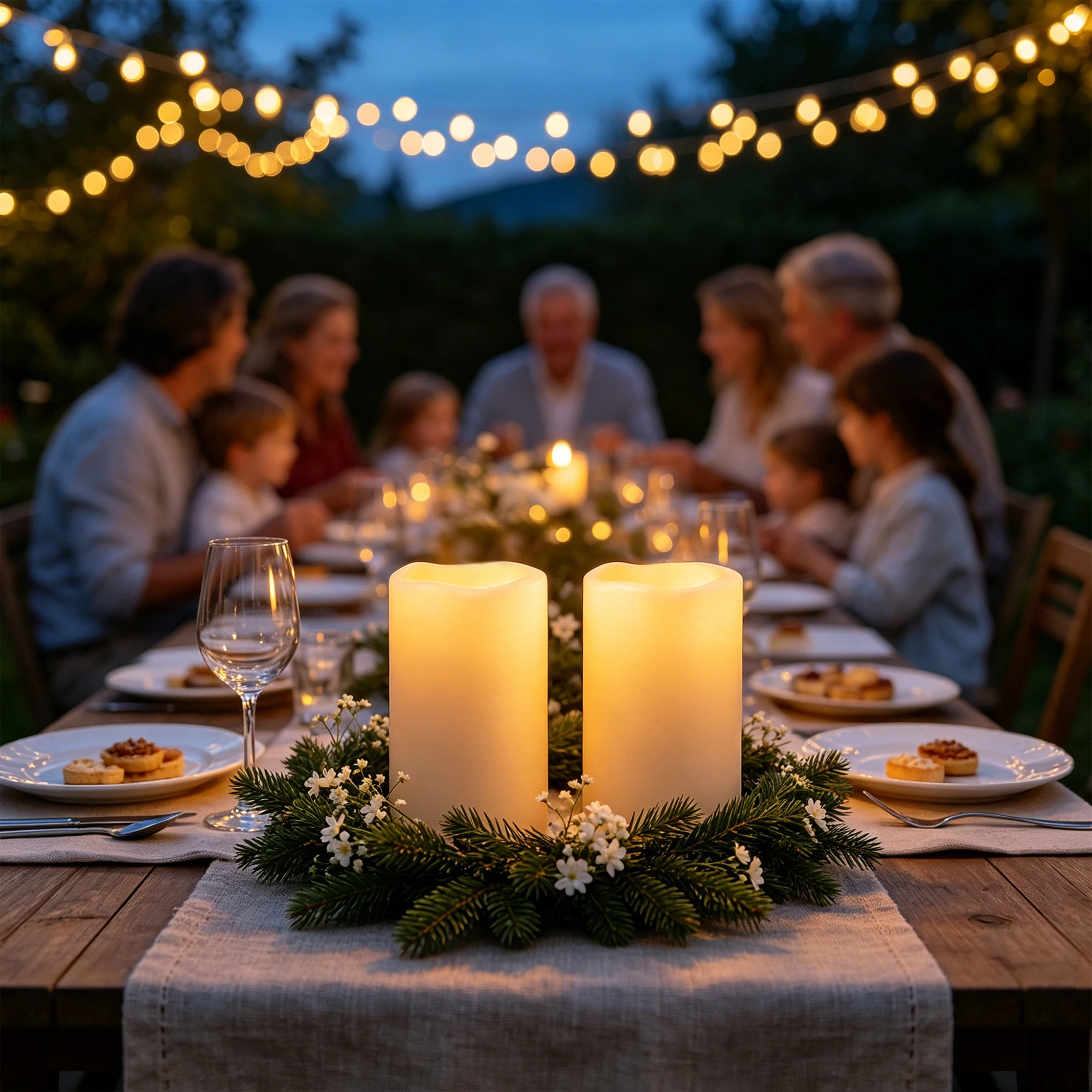 Flameless LED Pillar Candle Waterproof with Remote Timer, Battery Operated Outdoor Decor Flickering Warm Light Realistic Flameless Candle for Christmas Halloween Wedding Home Decoration Set of 2