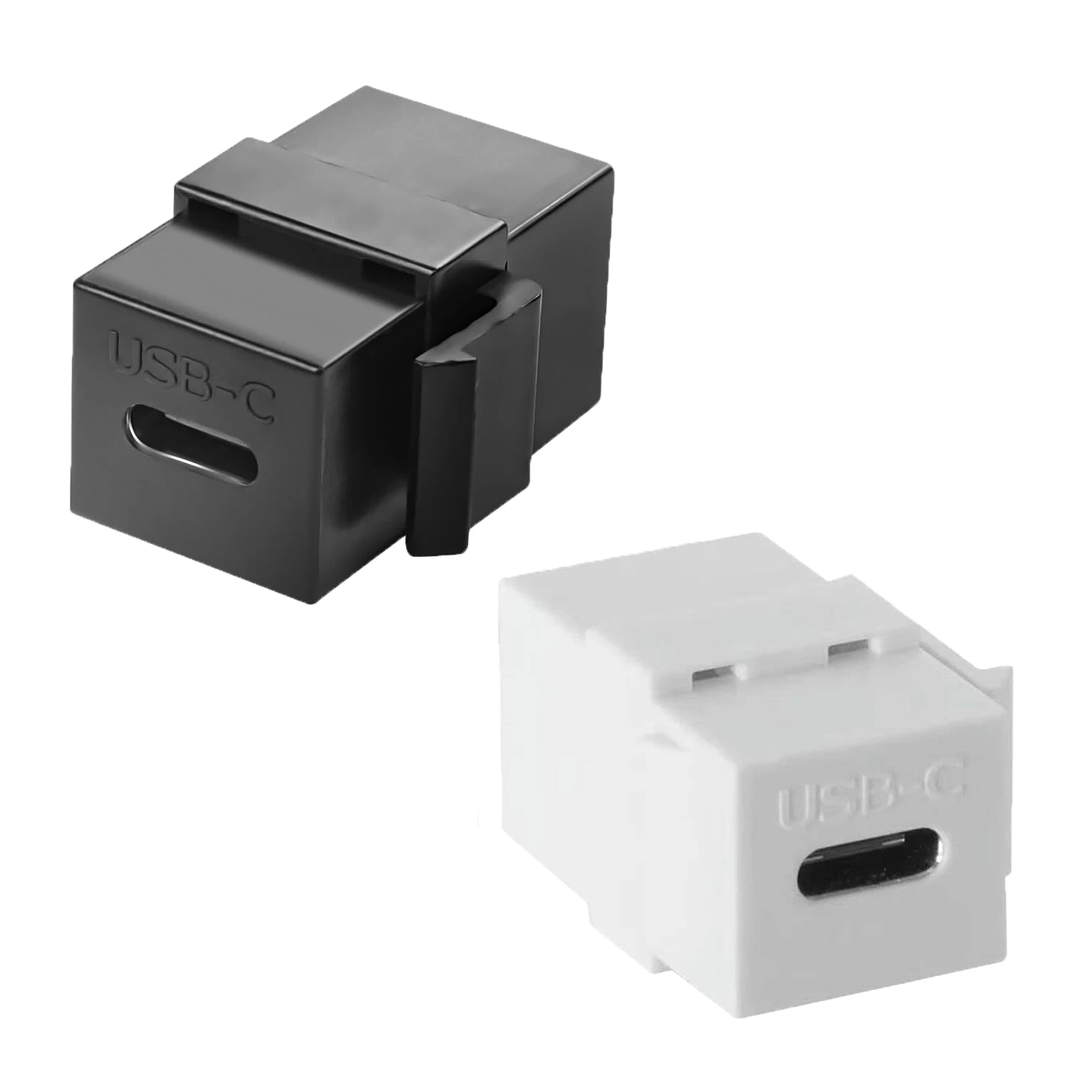 USB C Keystone Jack Inserts Adapter USB 3.1 Type-C Female to Female Insert Socket Coupler Connector for Wall Plate Outlet Panel