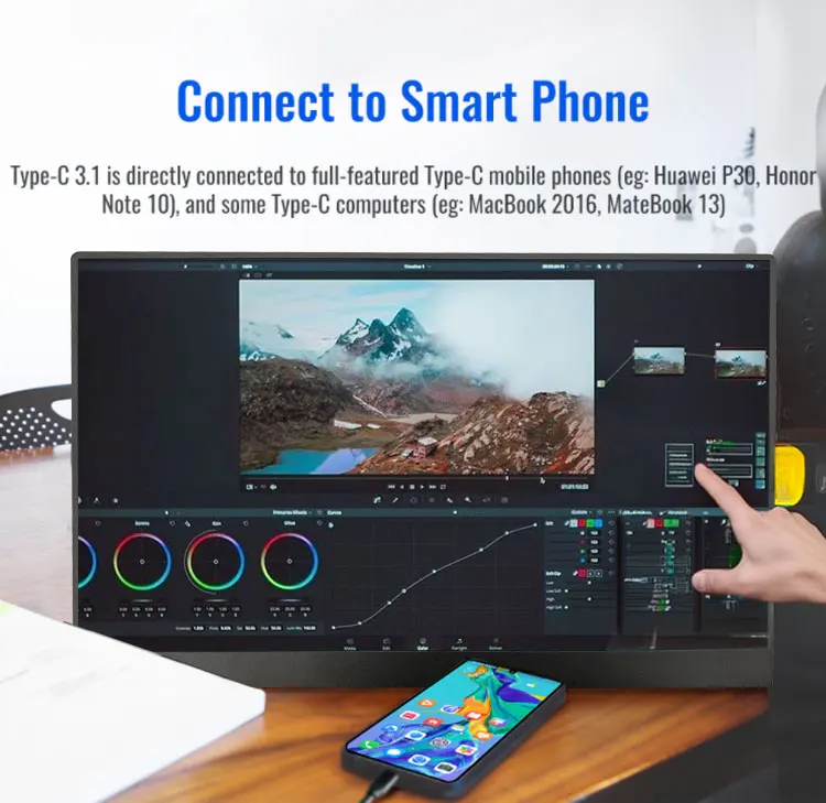Wholesale 4K Gaming Monitor 2.5K 4K 144Hz OLED 100% NTSCIPS Large Portable Monitor For Laptop Mac PC PS4/5 Switch Laptop