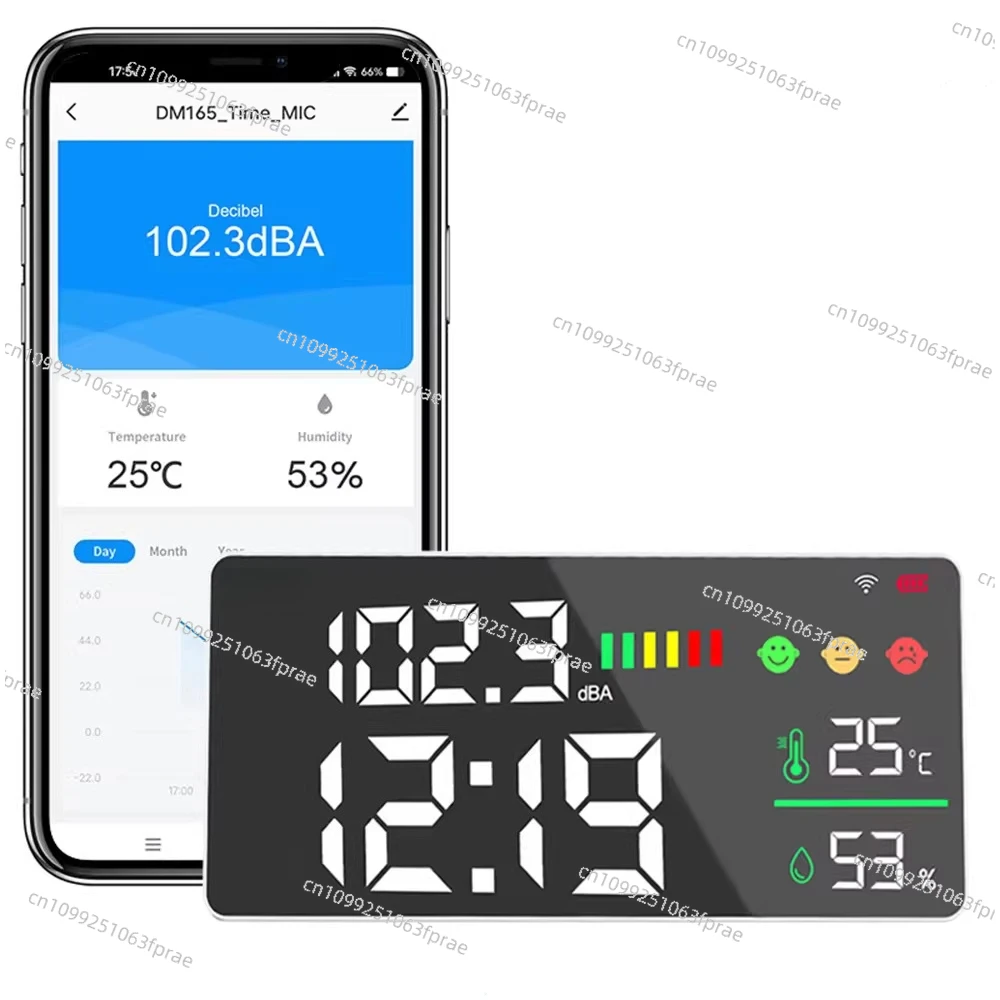 Noise Meter Professional Detection Meter Noise Tester Sound Instrument Size Sound Level Meter Home Monitoring Volume